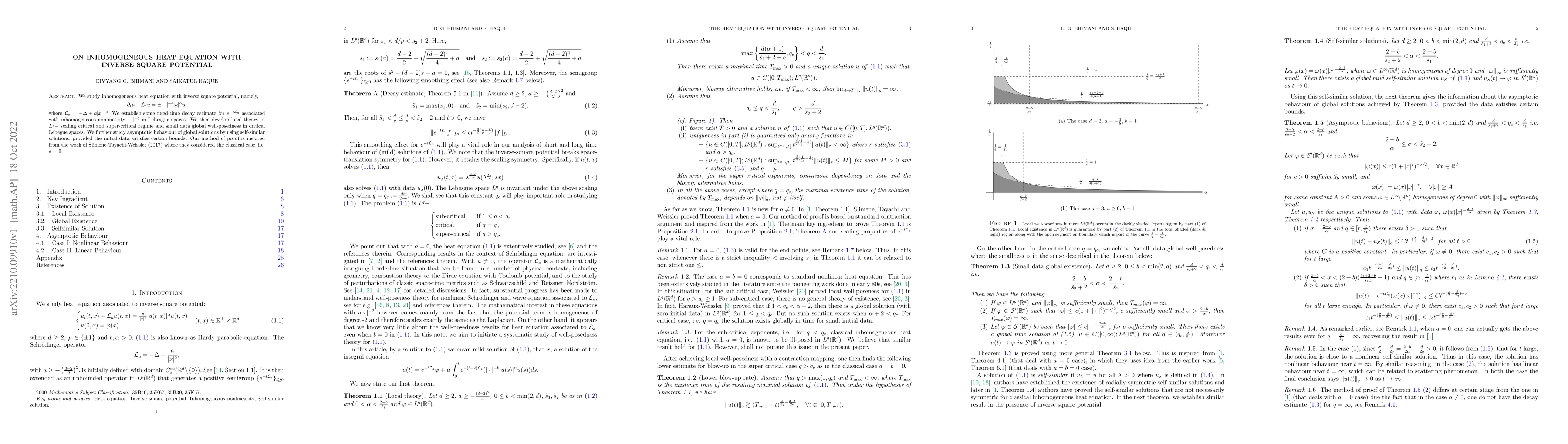 Thumbnail for On inhomogeneous heat equation with inverse square potential