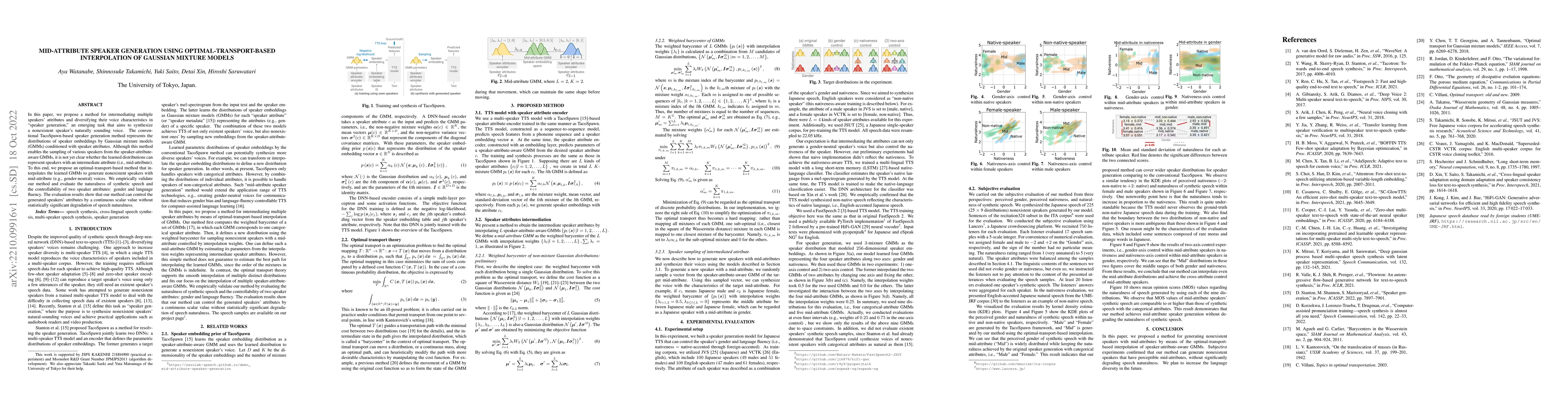 Thumbnail for Mid-attribute speaker generation using optimal-transport-based
  interpolation of Gaussian mixture models