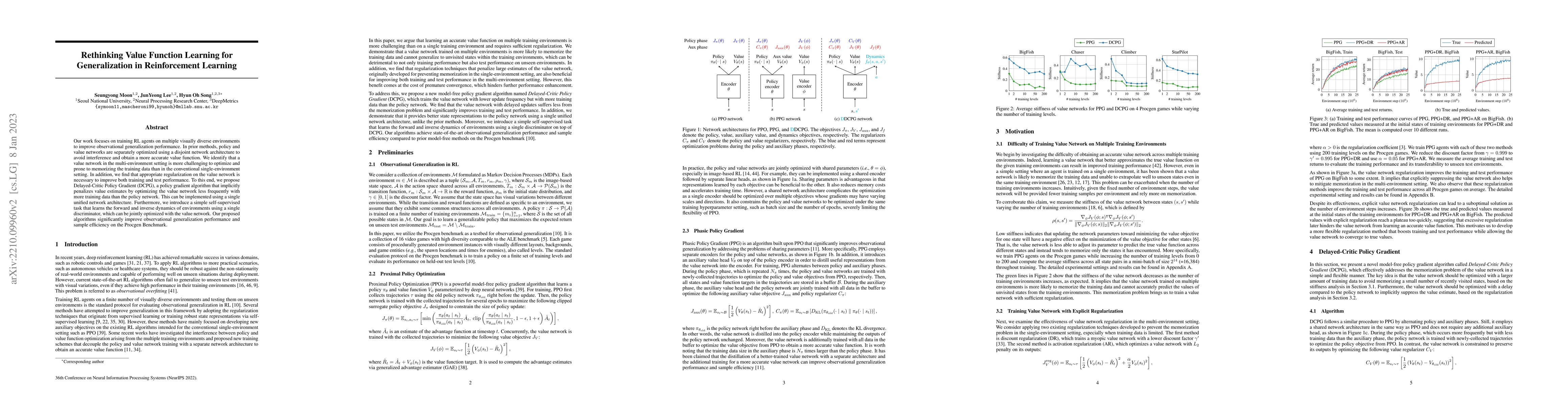 Thumbnail for Rethinking Value Function Learning for Generalization in Reinforcement
  Learning