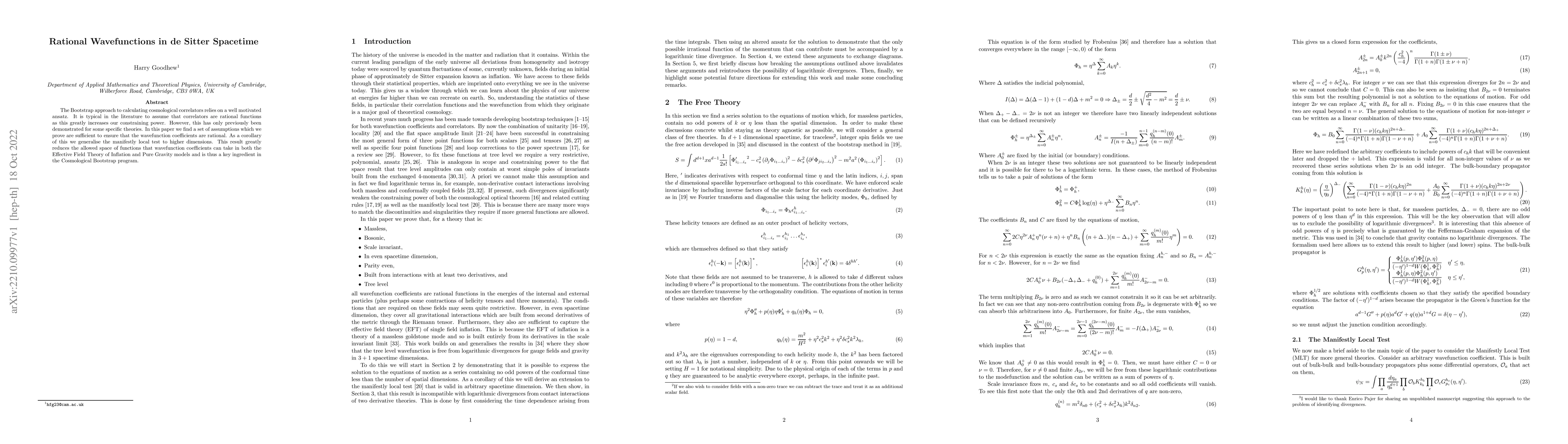 Thumbnail for Rational Wavefunctions in de Sitter Spacetime