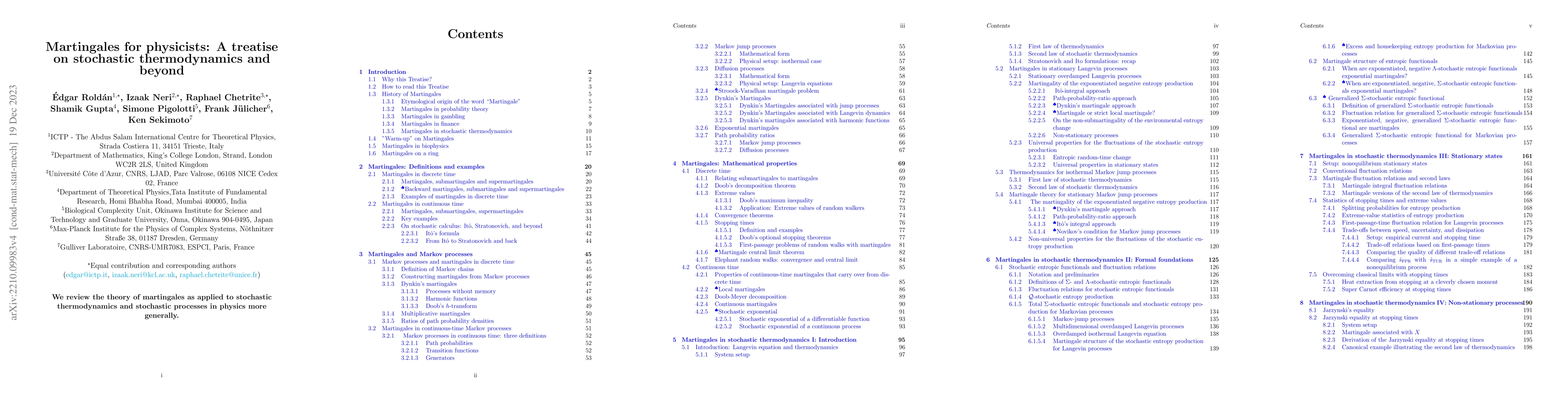 Thumbnail for Martingales for physicists: A treatise on stochastic thermodynamics and
  beyond