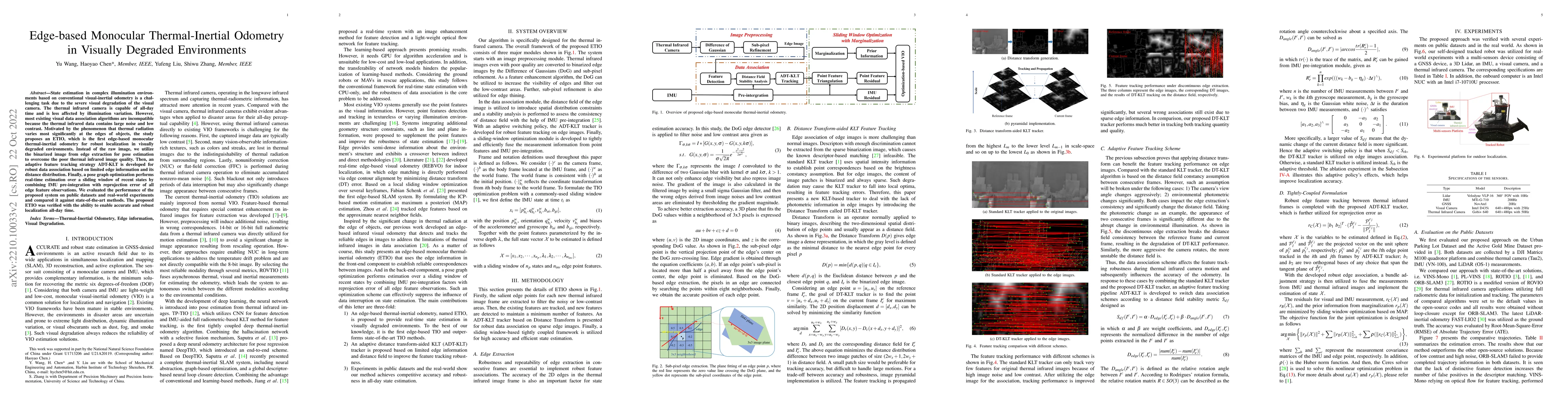 Thumbnail for Edge-based Monocular Thermal-Inertial Odometry in Visually Degraded
  Environments