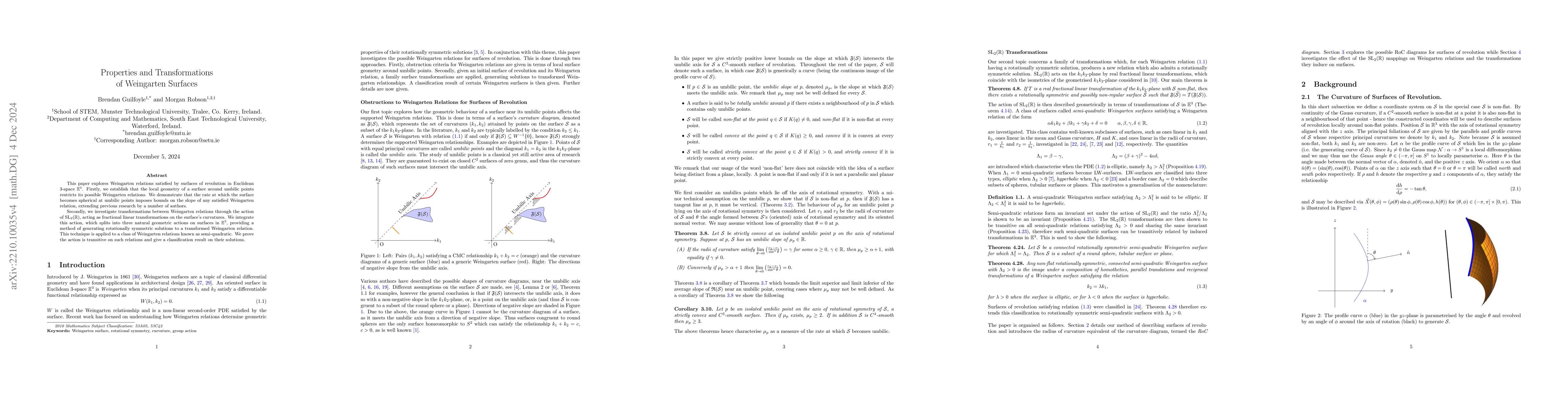 Thumbnail for Properties and Transformations of Weingarten Surfaces