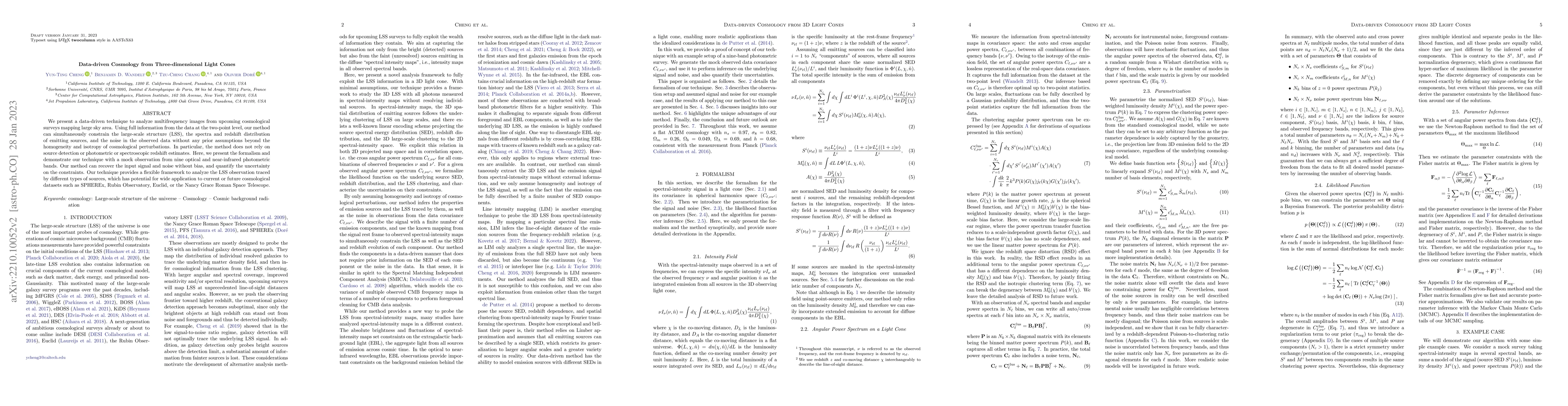 Thumbnail for Data-driven Cosmology from Three-dimensional Light Cones