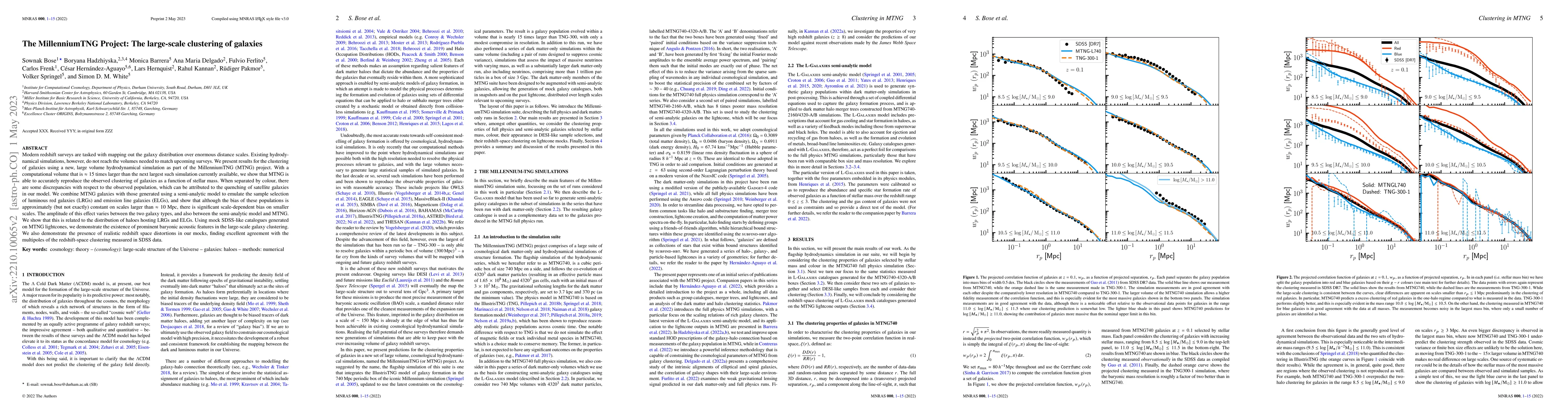 Thumbnail for The MillenniumTNG Project: The large-scale clustering of galaxies
