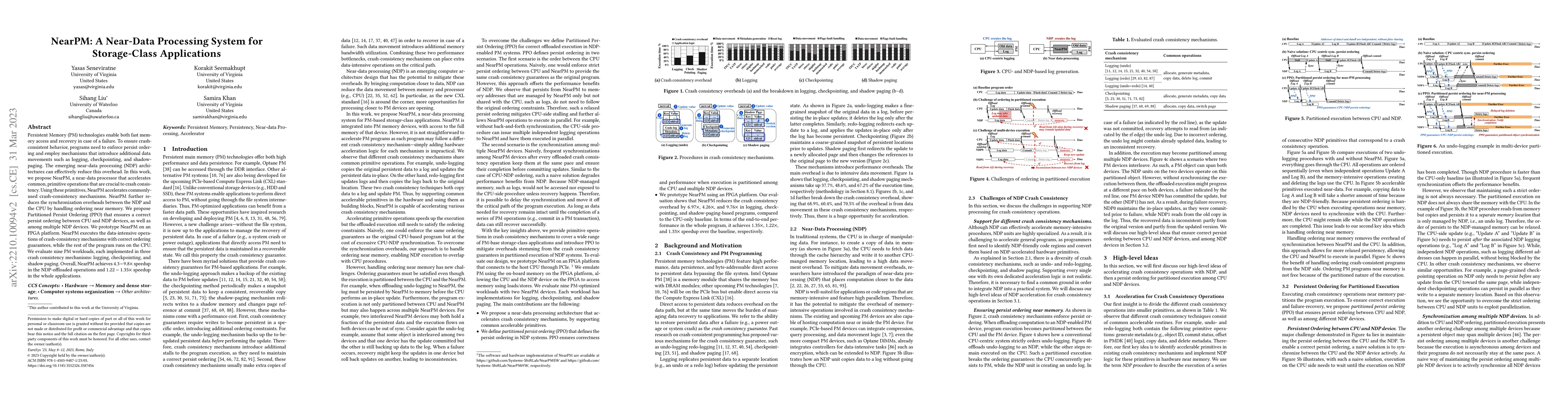 Thumbnail for NearPM: A Near-Data Processing System for Storage-Class Applications