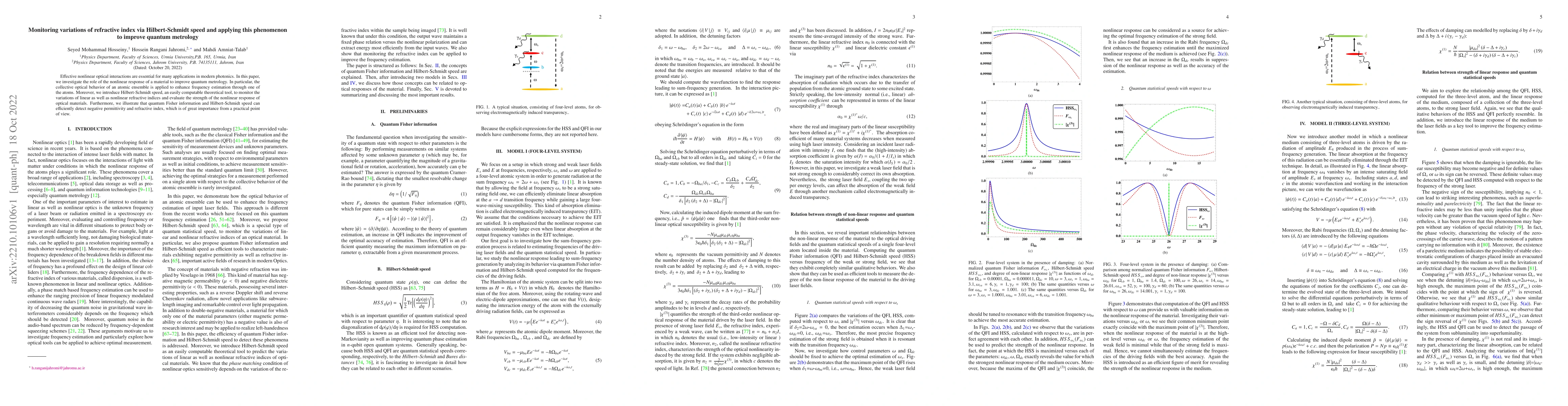 Thumbnail for Monitoring variations of refractive index via Hilbert-Schmidt speed and
  applying this phenomenon to improve quantum metrology