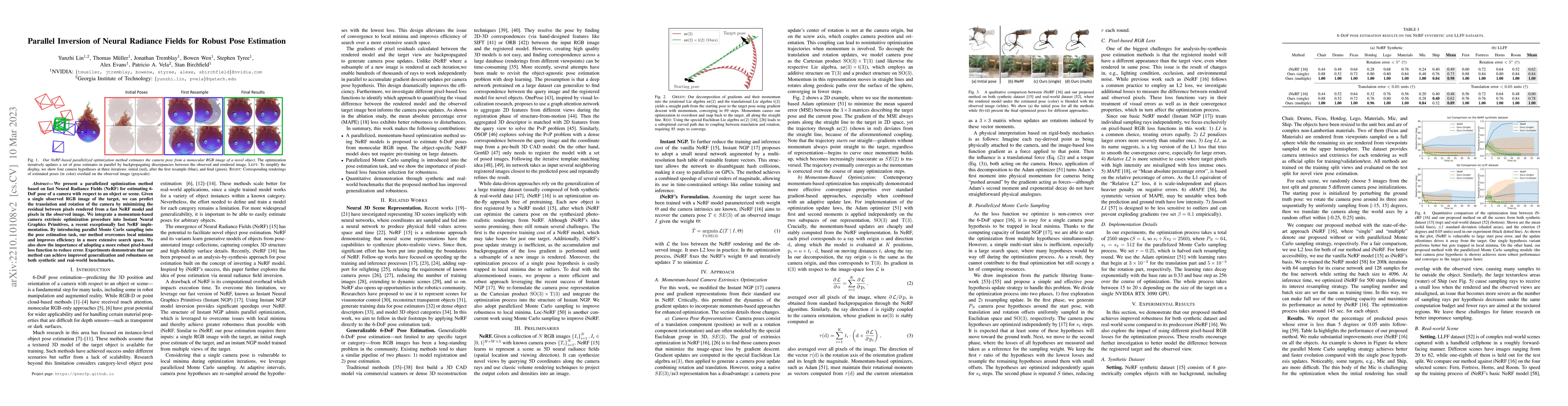 Thumbnail for Parallel Inversion of Neural Radiance Fields for Robust Pose Estimation
