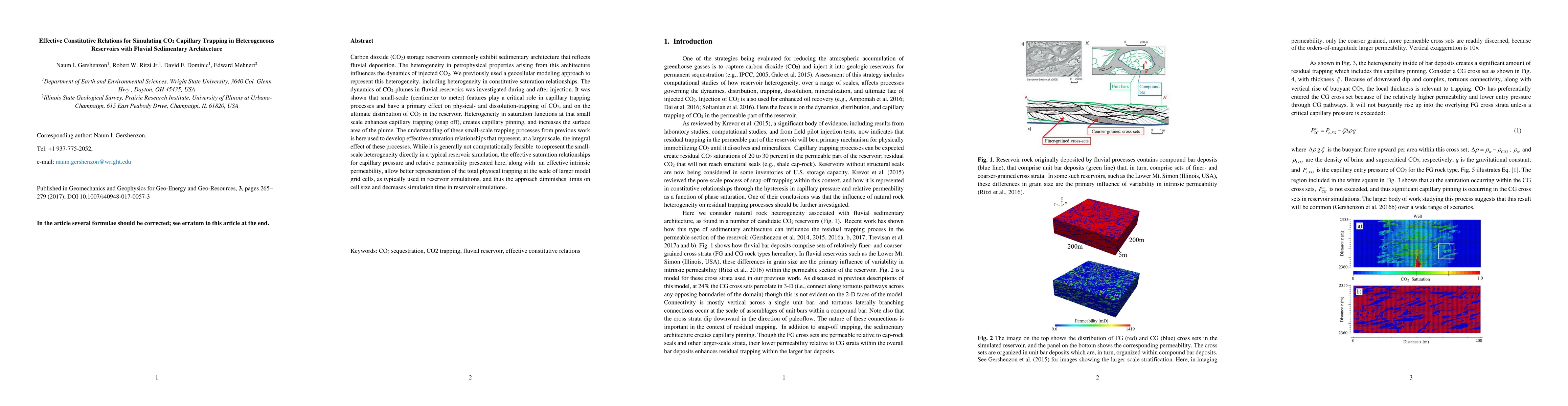 Thumbnail for Effective Constitutive Relations for Simulating CO2 Capillary Trapping
  in Heterogeneous Reservoirs with Fluvial Sedimentary Architecture