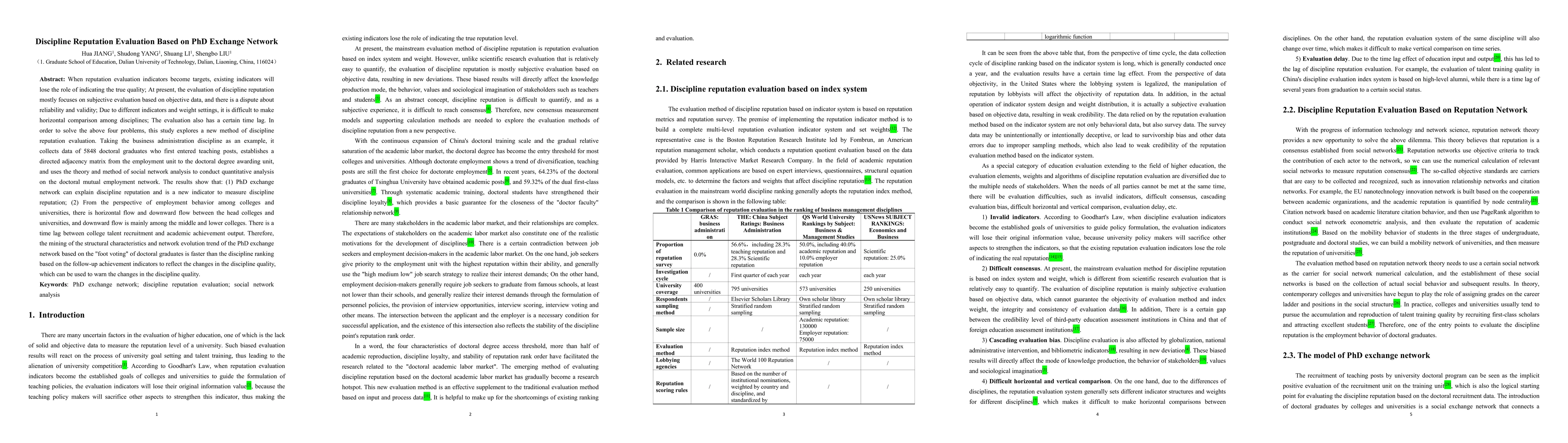 Thumbnail for Discipline Reputation Evaluation Based on PhD Exchange Network