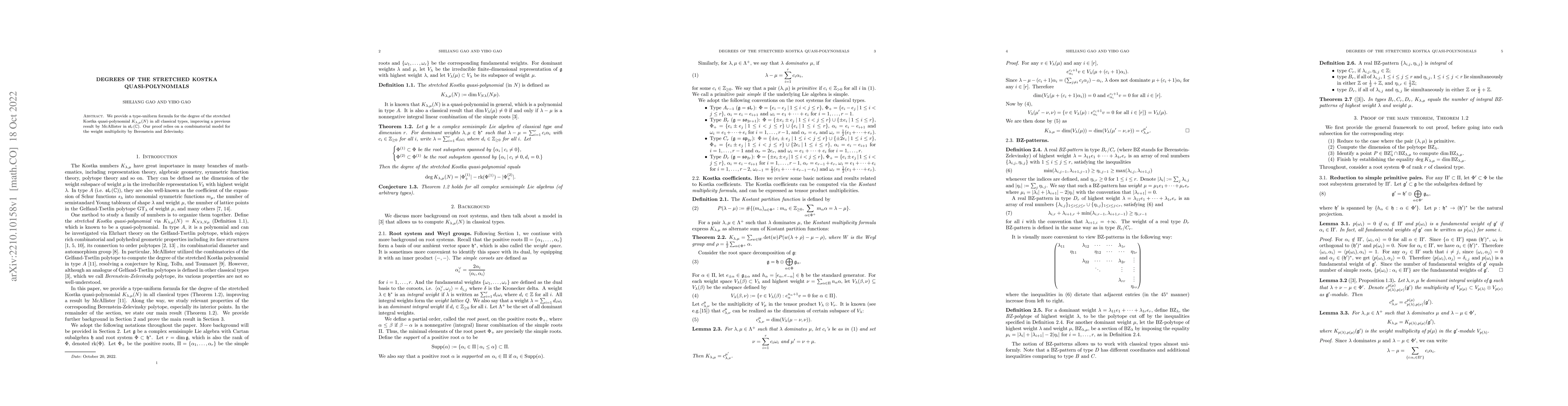 Thumbnail for Degrees of the stretched Kostka quasi-polynomials