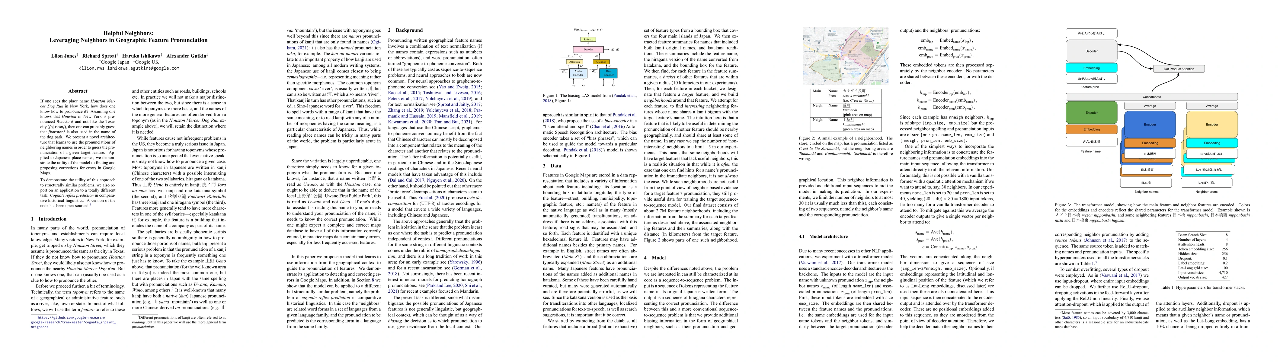Thumbnail for Helpful Neighbors: Leveraging Neighbors in Geographic Feature
  Pronunciation