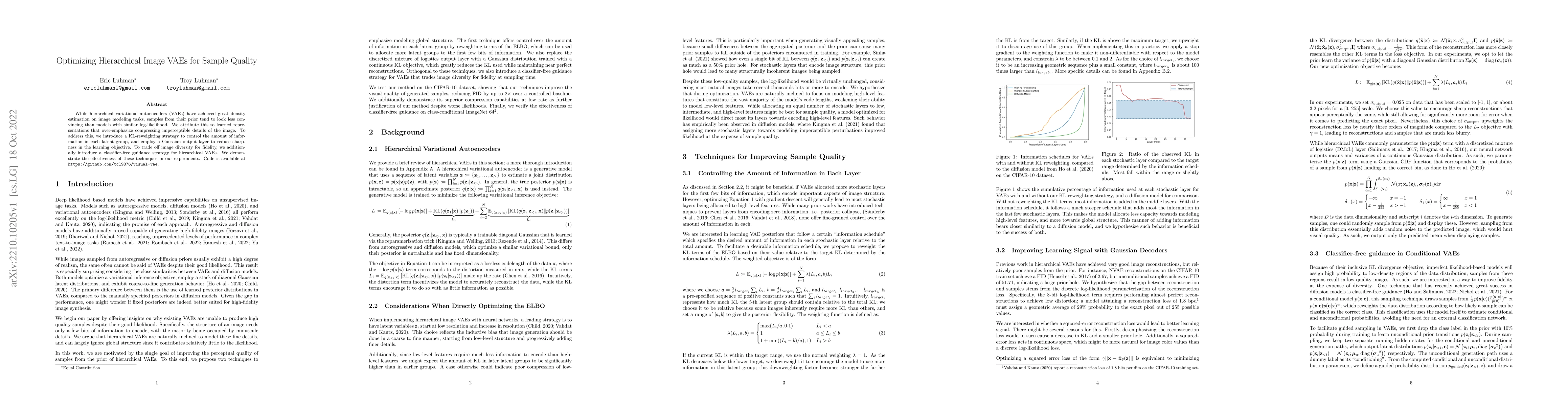 Thumbnail for Optimizing Hierarchical Image VAEs for Sample Quality