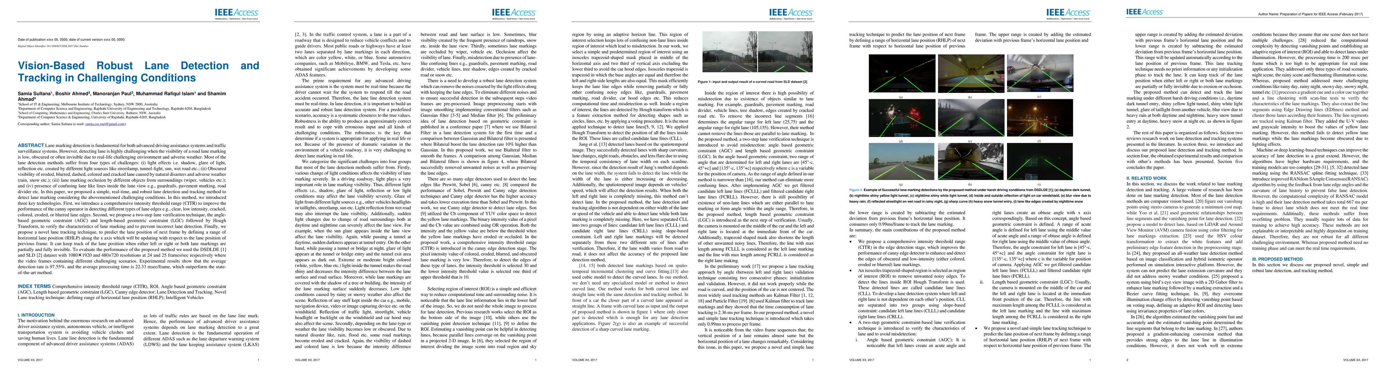 Thumbnail for Vision-Based Robust Lane Detection and Tracking under Different
  Challenging Environmental Conditions