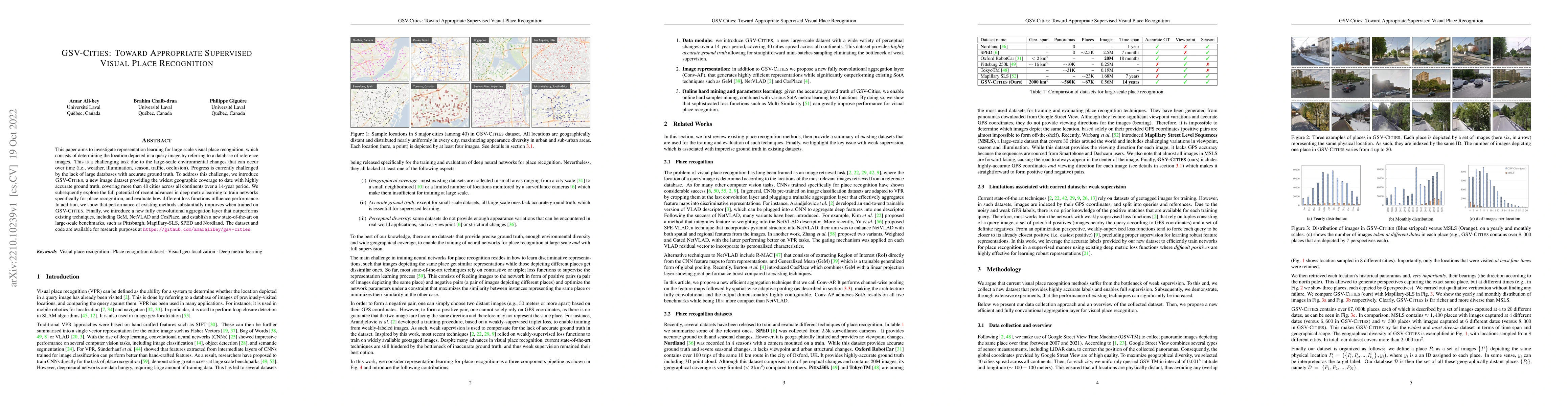 Thumbnail for GSV-Cities: Toward Appropriate Supervised Visual Place Recognition