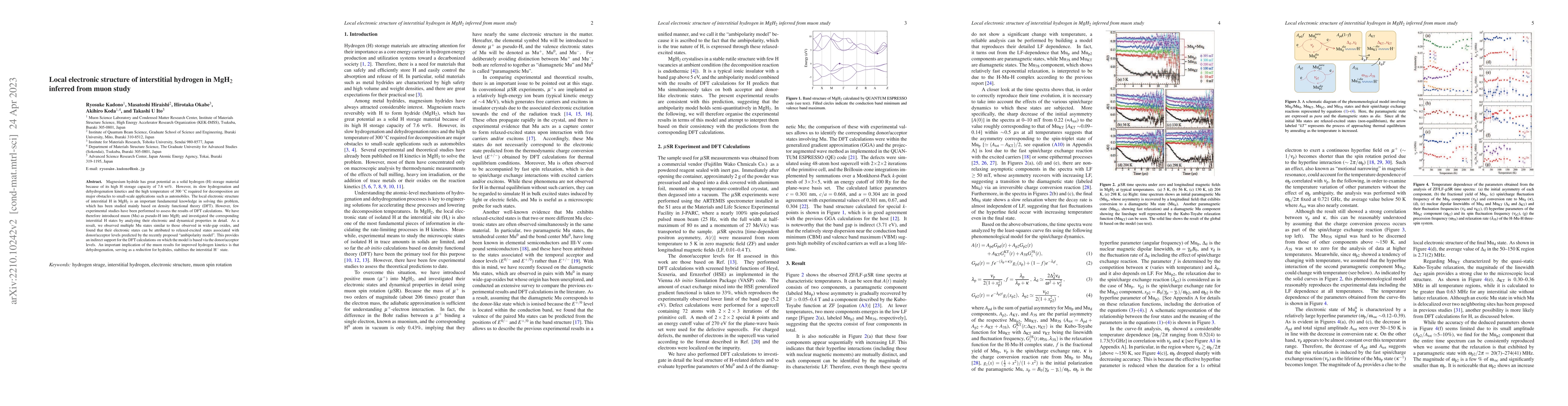 Thumbnail for Local electronic structure of interstitial hydrogen in MgH$_2$ inferred
  from muon study