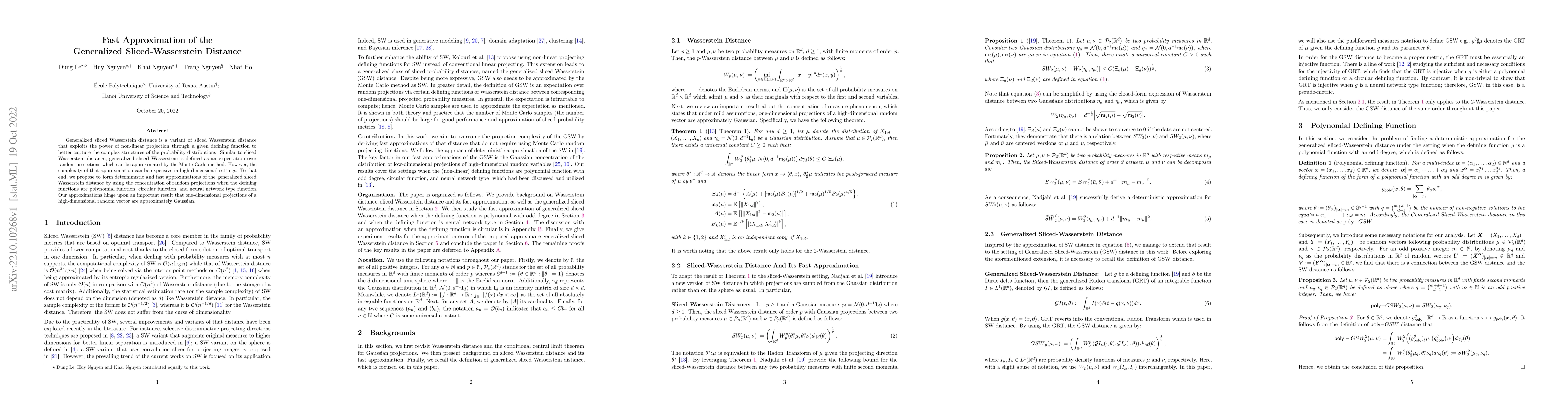 Thumbnail for Fast Approximation of the Generalized Sliced-Wasserstein Distance
