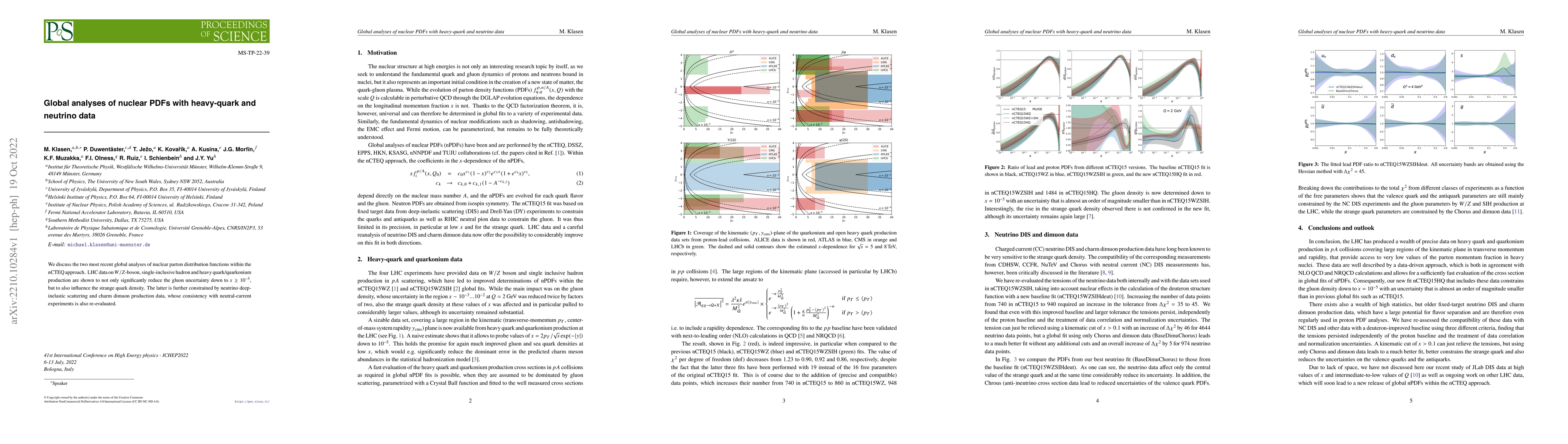 Thumbnail for Global analyses of nuclear PDFs with heavy-quark and neutrino data