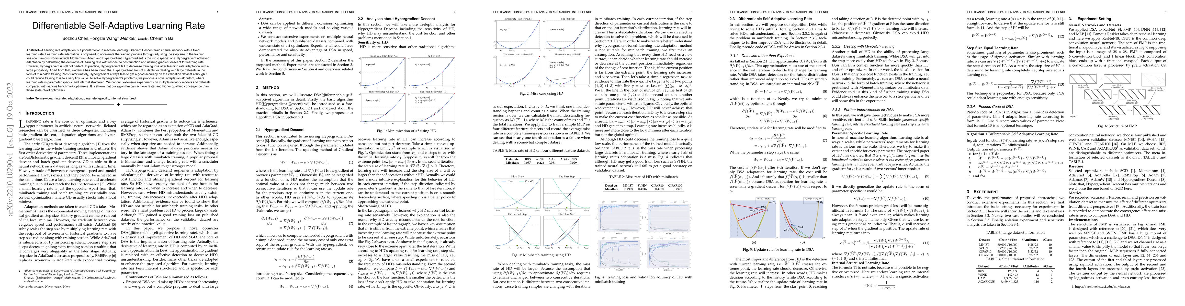 Thumbnail for Differentiable Self-Adaptive Learning Rate