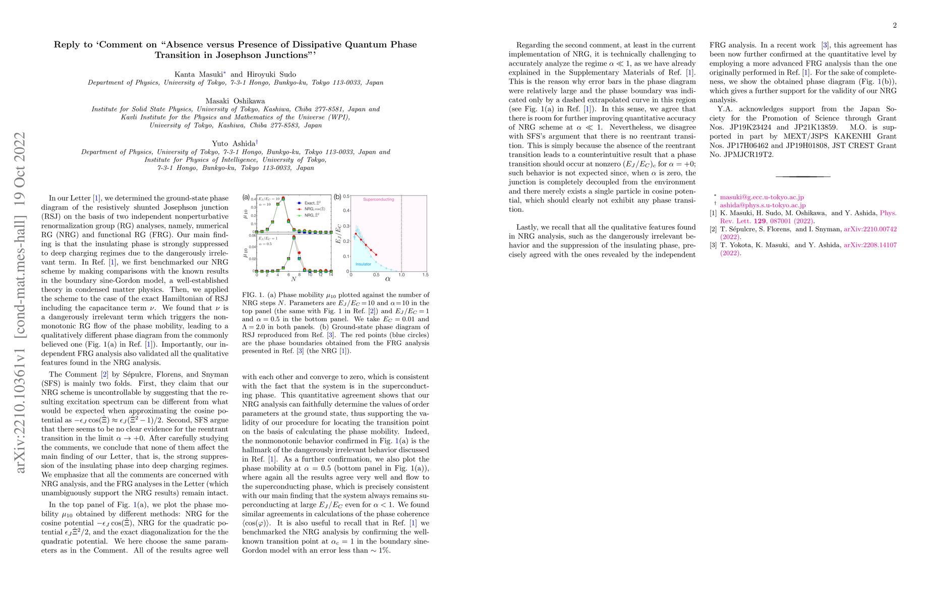 Thumbnail for Reply to `Comment on "Absence versus Presence of Dissipative Quantum
  Phase Transition in Josephson Junctions"'