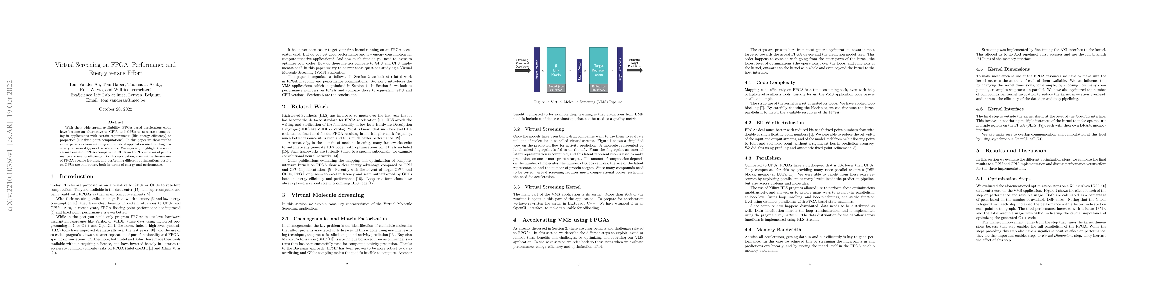 Thumbnail for Virtual Screening on FPGA: Performance and Energy versus Effort