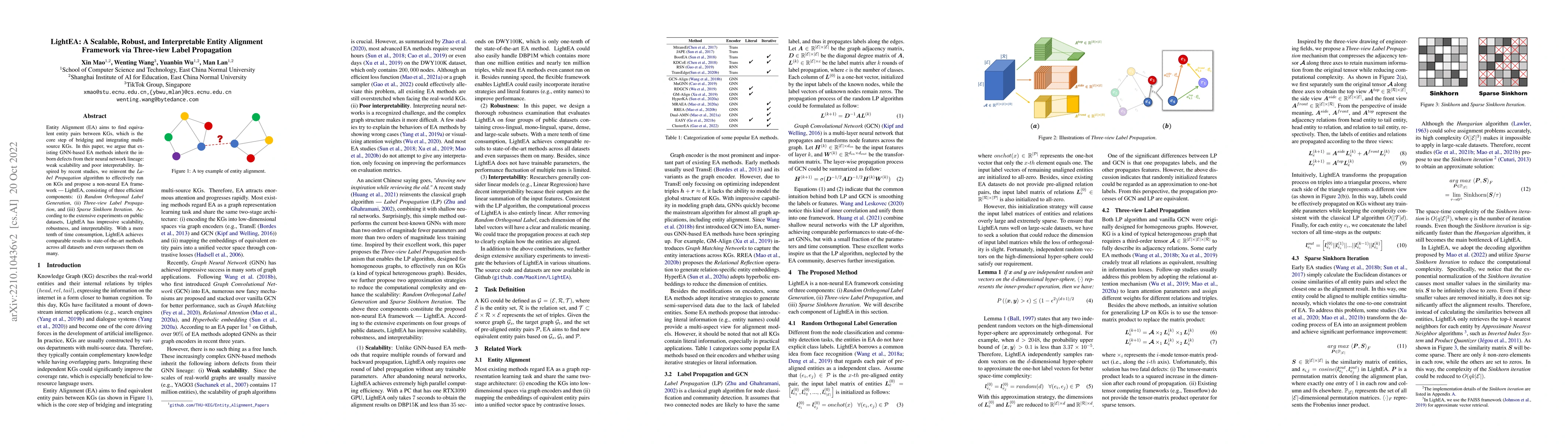 Thumbnail for LightEA: A Scalable, Robust, and Interpretable Entity Alignment
  Framework via Three-view Label Propagation