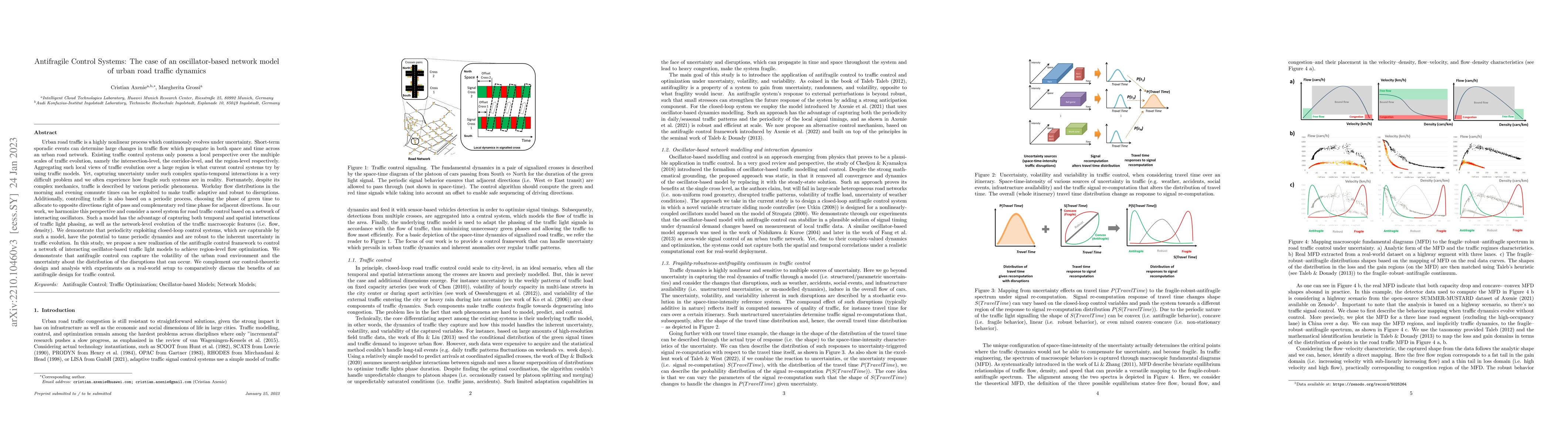 Thumbnail for Antifragile Control Systems: The case of an oscillator-based network
  model of urban road traffic dynamics