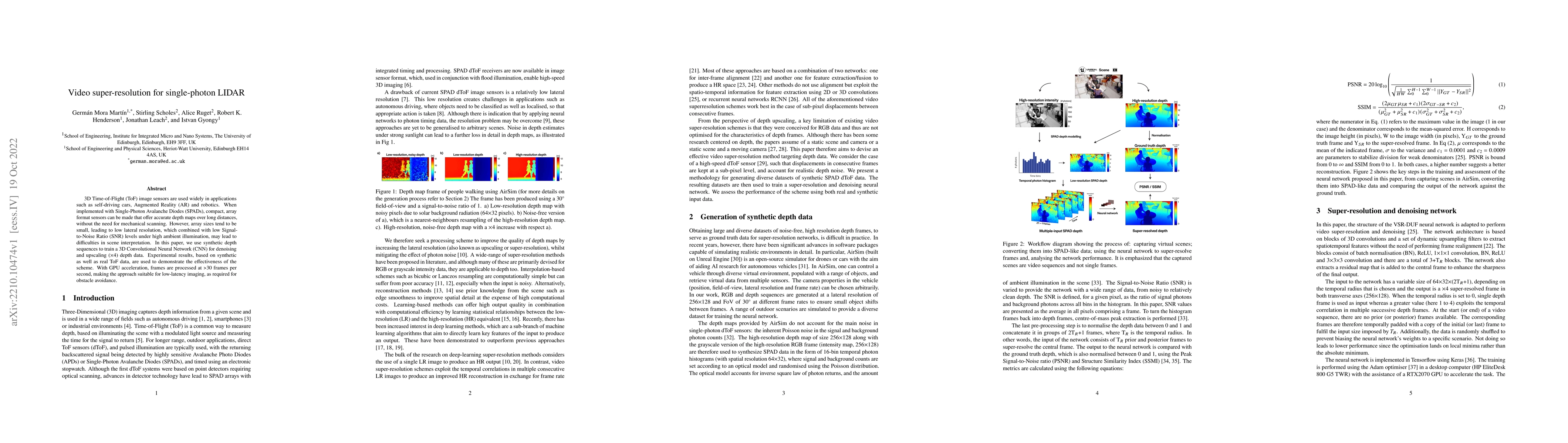 Thumbnail for Video super-resolution for single-photon LIDAR