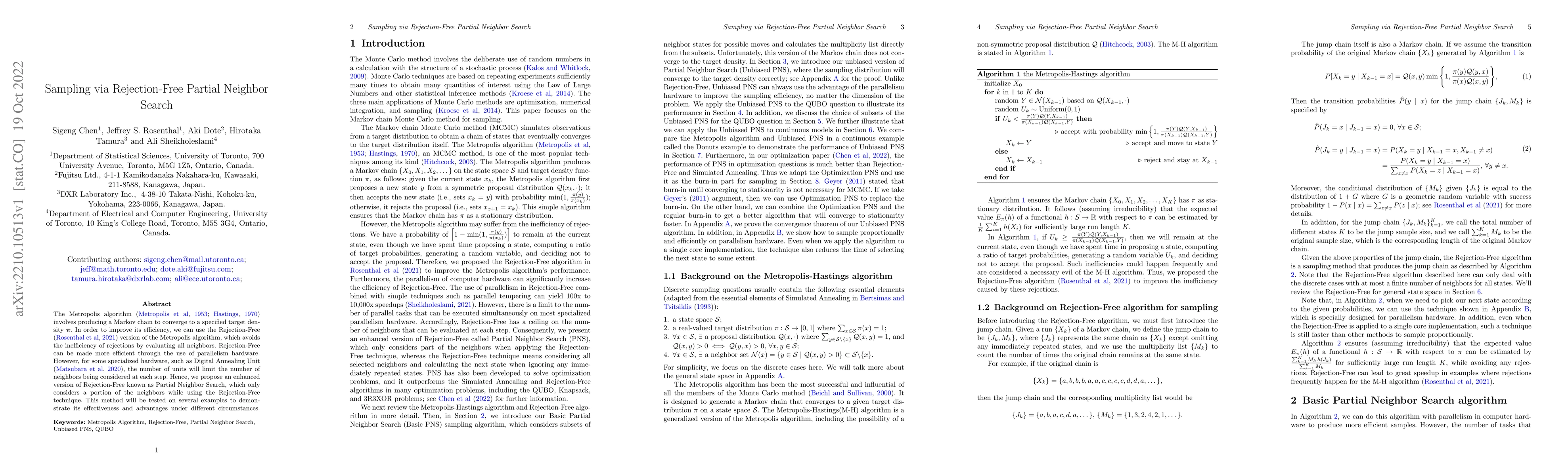 Thumbnail for Sampling via Rejection-Free Partial Neighbor Search