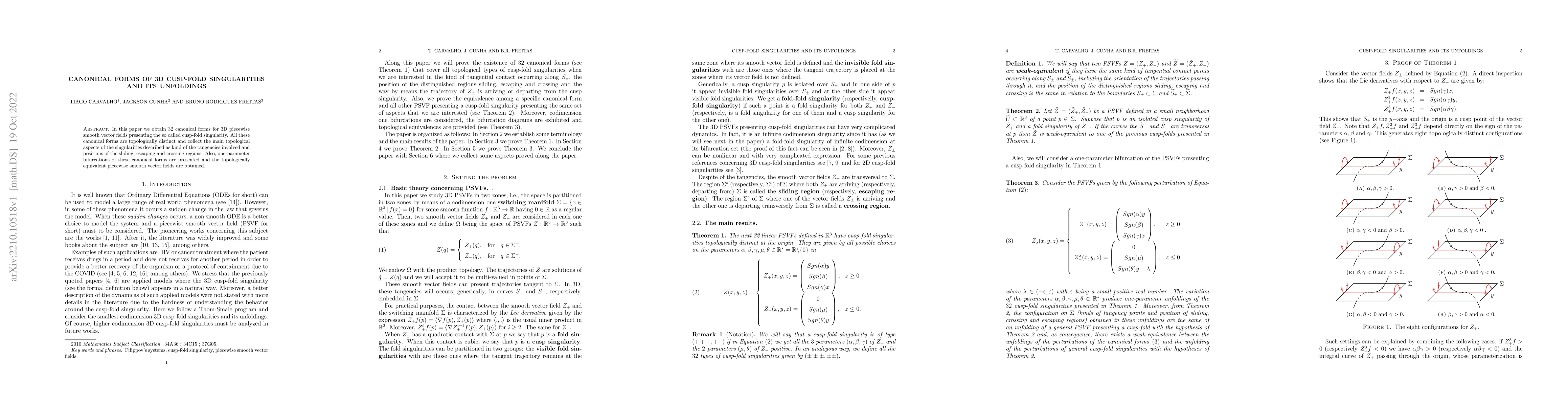 Thumbnail for Canonical forms of 3d cusp-fold singularities and its unfoldings