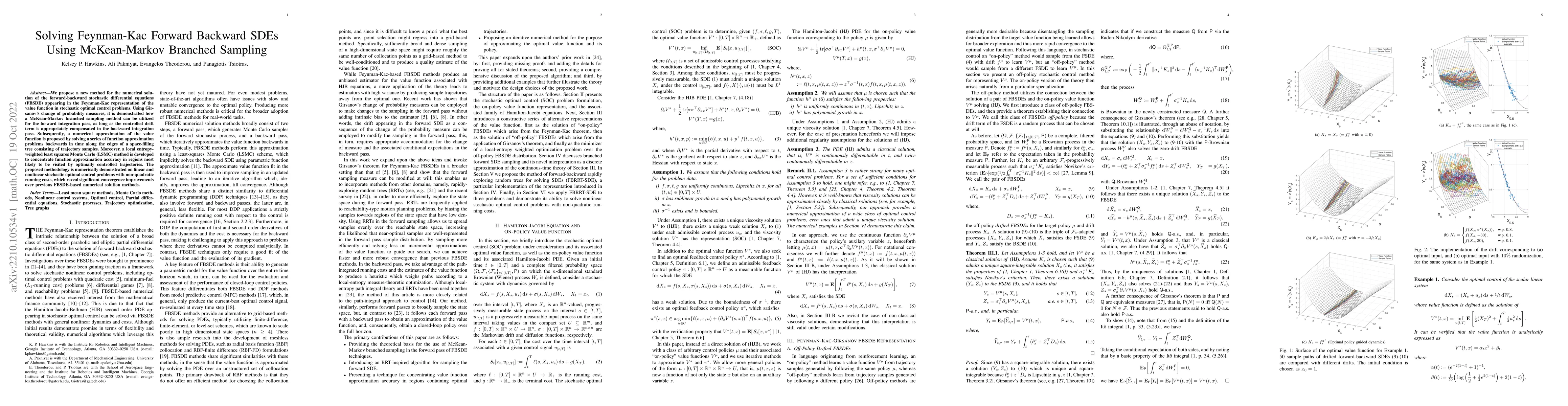 Thumbnail for Solving Feynman-Kac Forward Backward SDEs Using McKean-Markov Branched
  Sampling