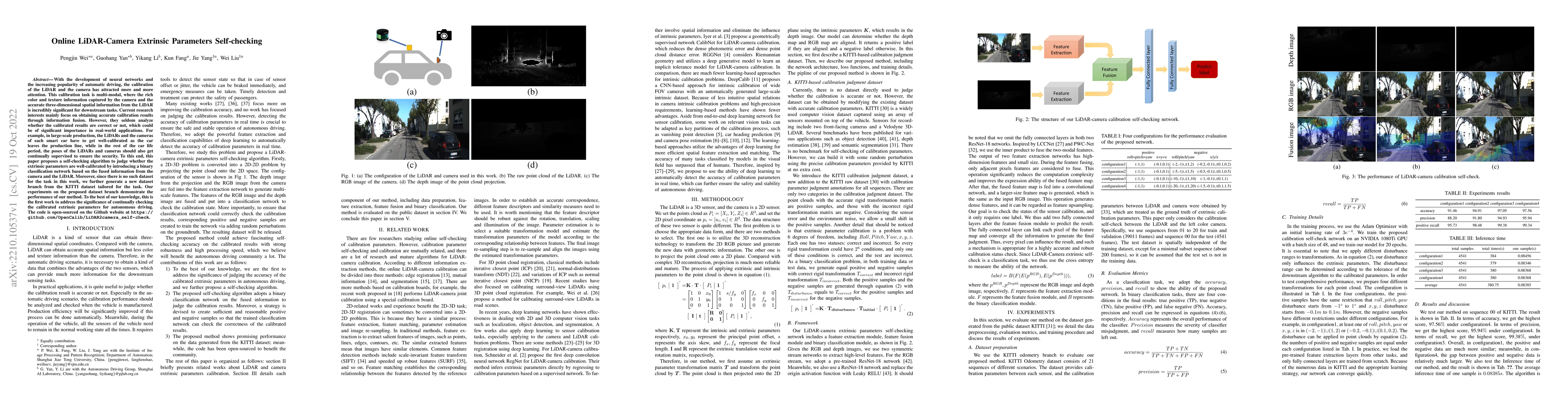 Thumbnail for Online LiDAR-Camera Extrinsic Parameters Self-checking