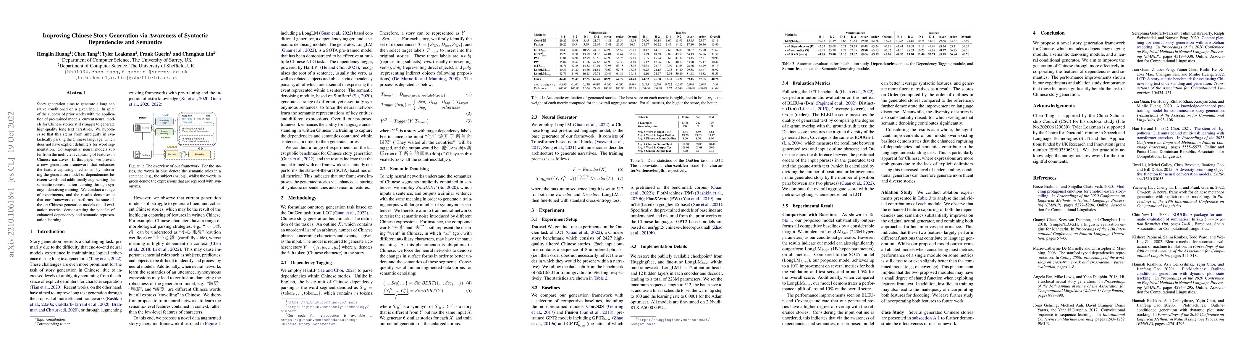 Thumbnail for Improving Chinese Story Generation via Awareness of Syntactic
  Dependencies and Semantics
