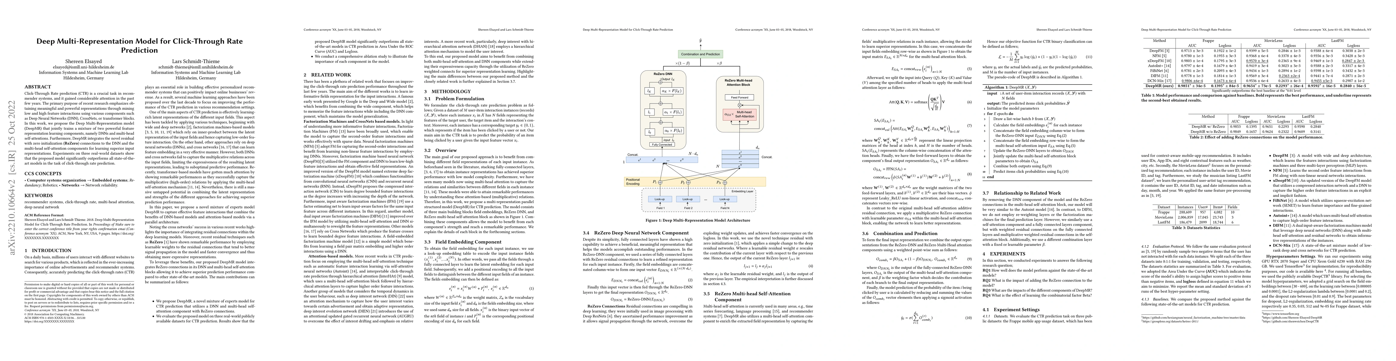 Thumbnail for Deep Multi-Representation Model for Click-Through Rate Prediction