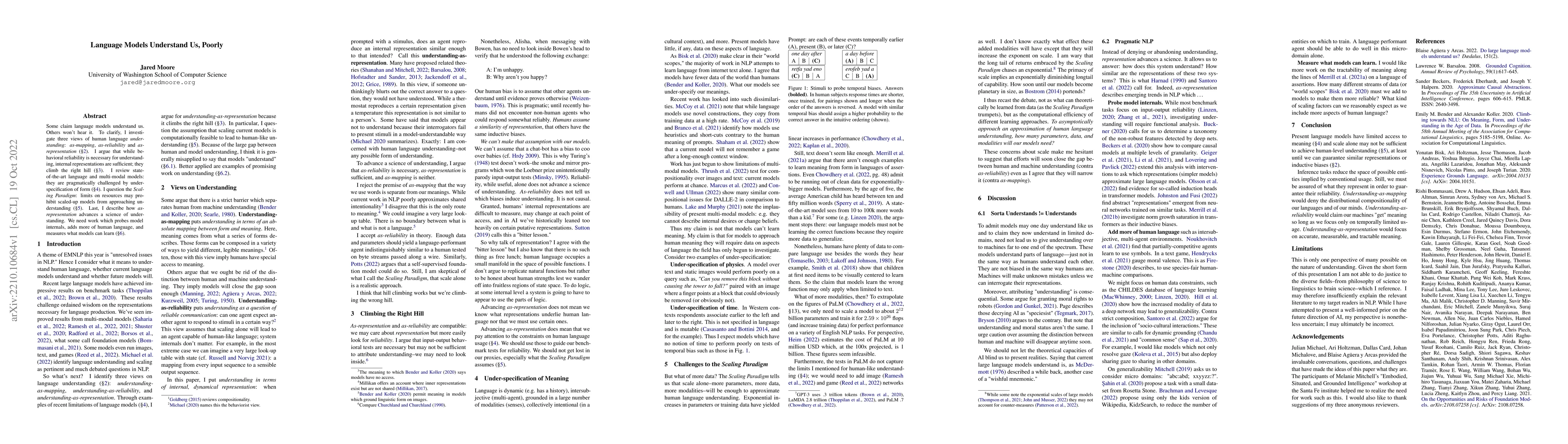 Thumbnail for Language Models Understand Us, Poorly