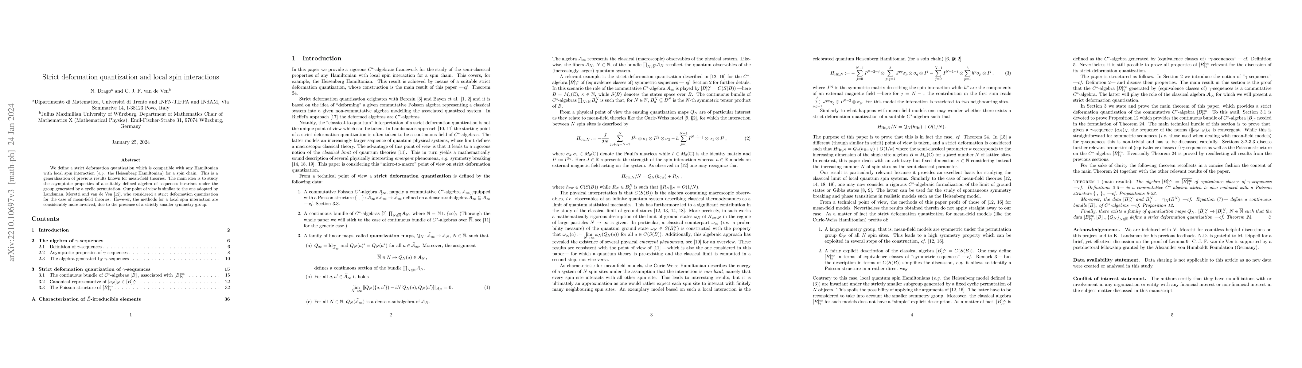 Thumbnail for Strict deformation quantization and local spin interactions