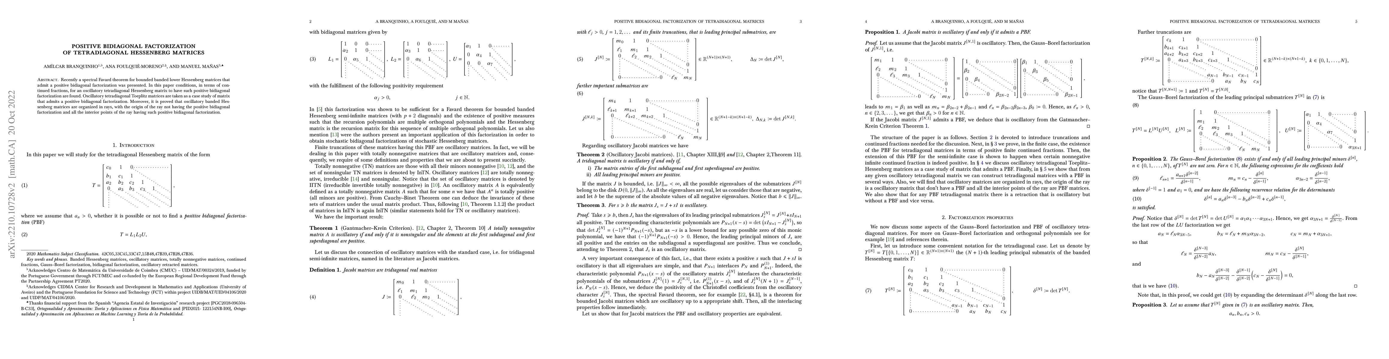 Thumbnail for Positive bidiagonal factorization of tetradiagonal Hessenberg matrices
