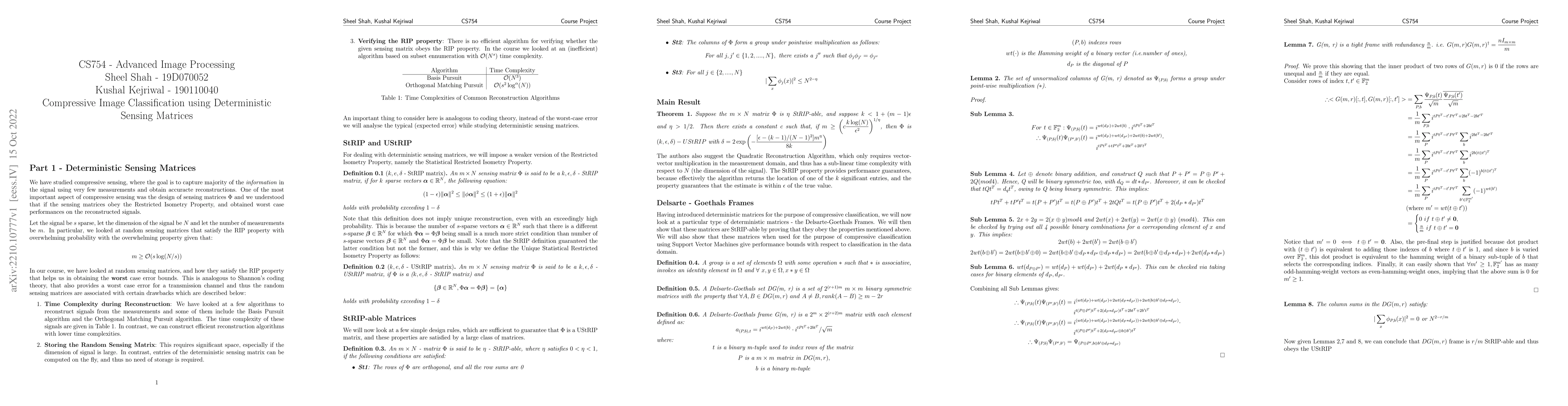 Thumbnail for Compressive Image Classification using Deterministic Sensing Matrices