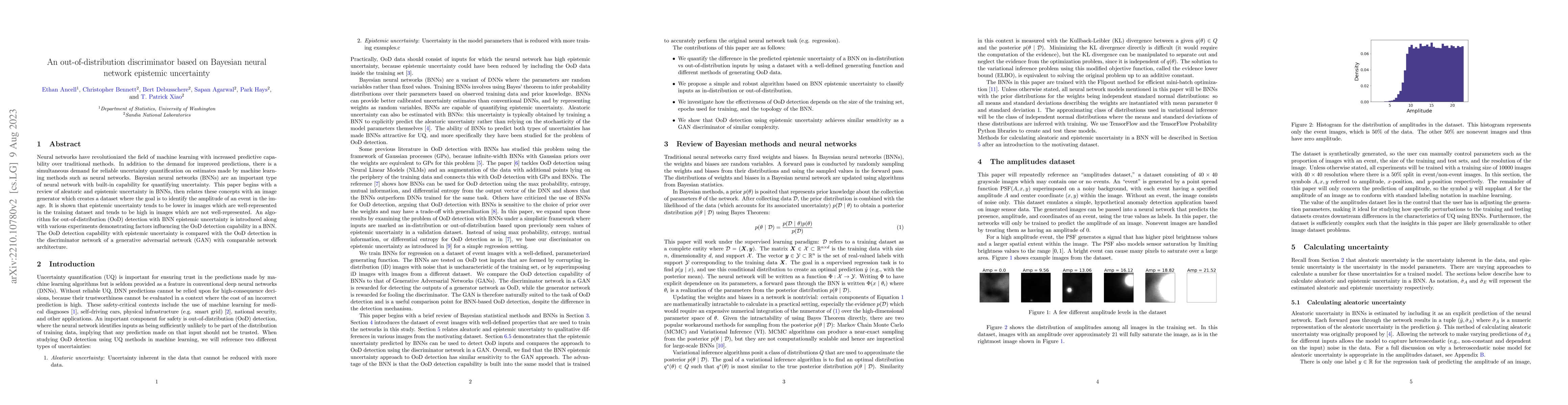 Thumbnail for An out-of-distribution discriminator based on Bayesian neural network
  epistemic uncertainty