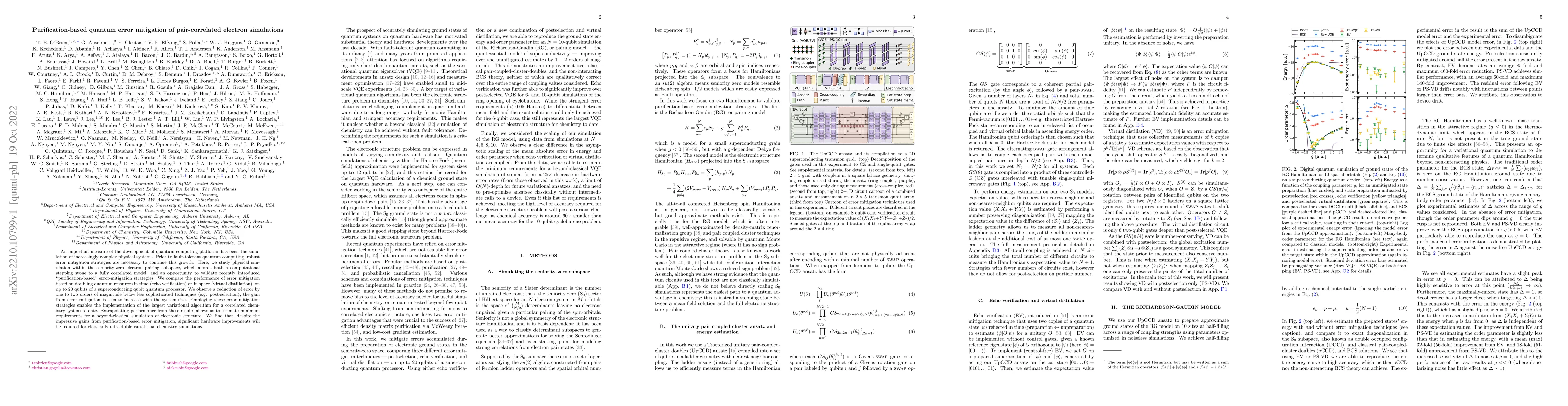 Thumbnail for Purification-based quantum error mitigation of pair-correlated electron
  simulations