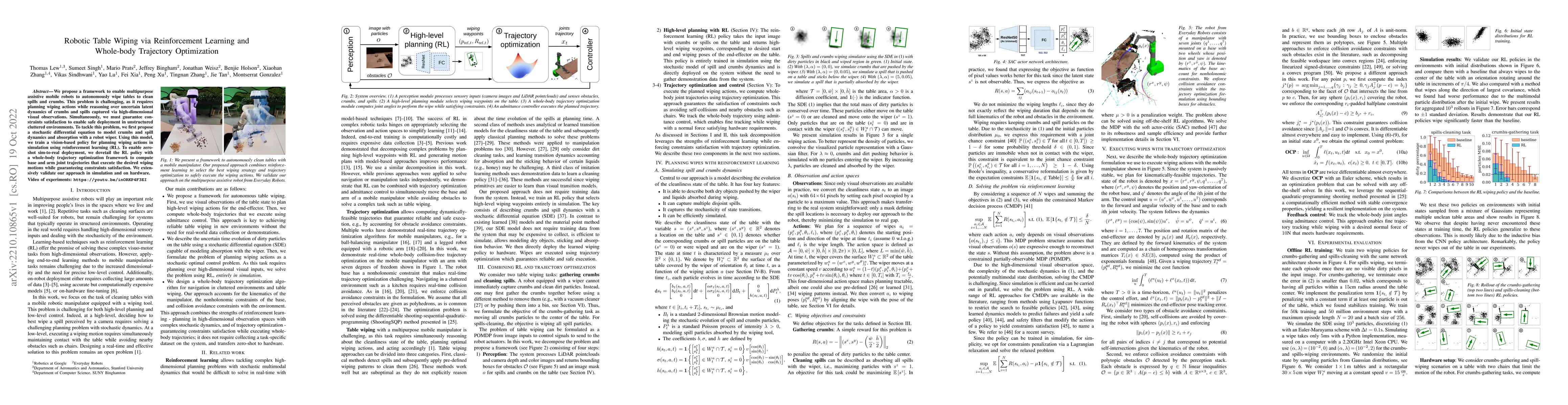 Thumbnail for Robotic Table Wiping via Reinforcement Learning and Whole-body
  Trajectory Optimization