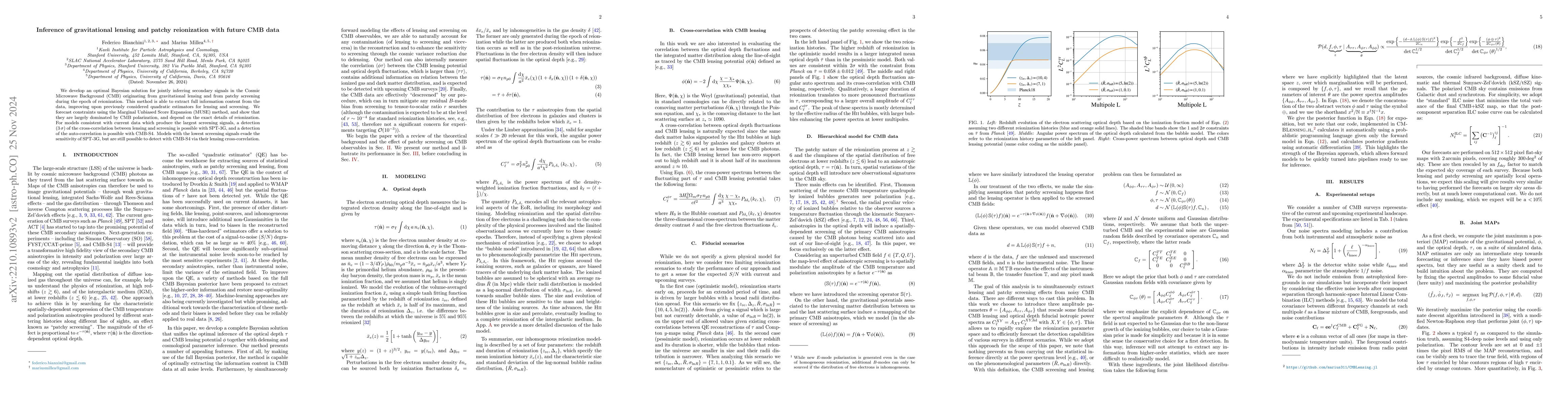 Thumbnail for Inference of gravitational lensing and patchy reionization with future
  CMB data