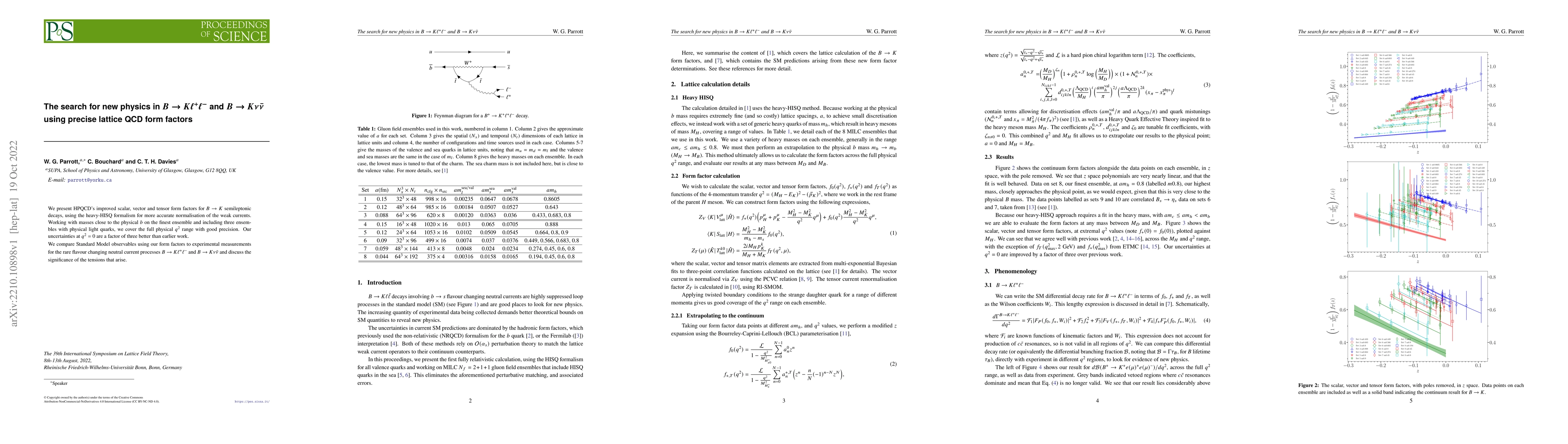 Thumbnail for The search for new physics in $B \to K \ell^+\ell^-$ and $B \to K
  \nu\bar{\nu}$ using precise lattice QCD form factors