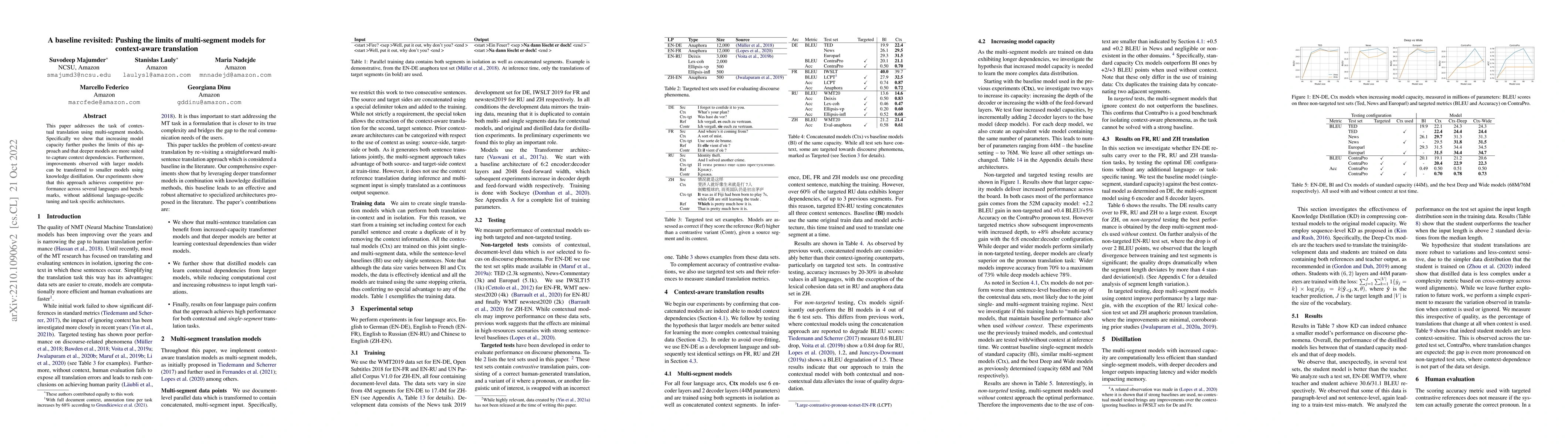 Thumbnail for A baseline revisited: Pushing the limits of multi-segment models for
  context-aware translation