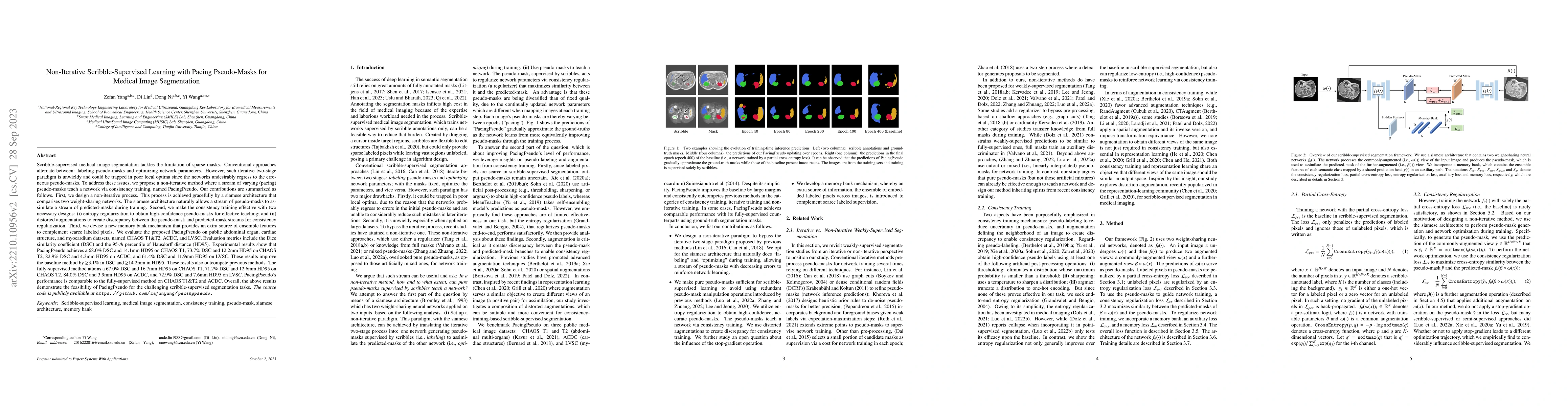 Thumbnail for Non-Iterative Scribble-Supervised Learning with Pacing Pseudo-Masks for
  Medical Image Segmentation