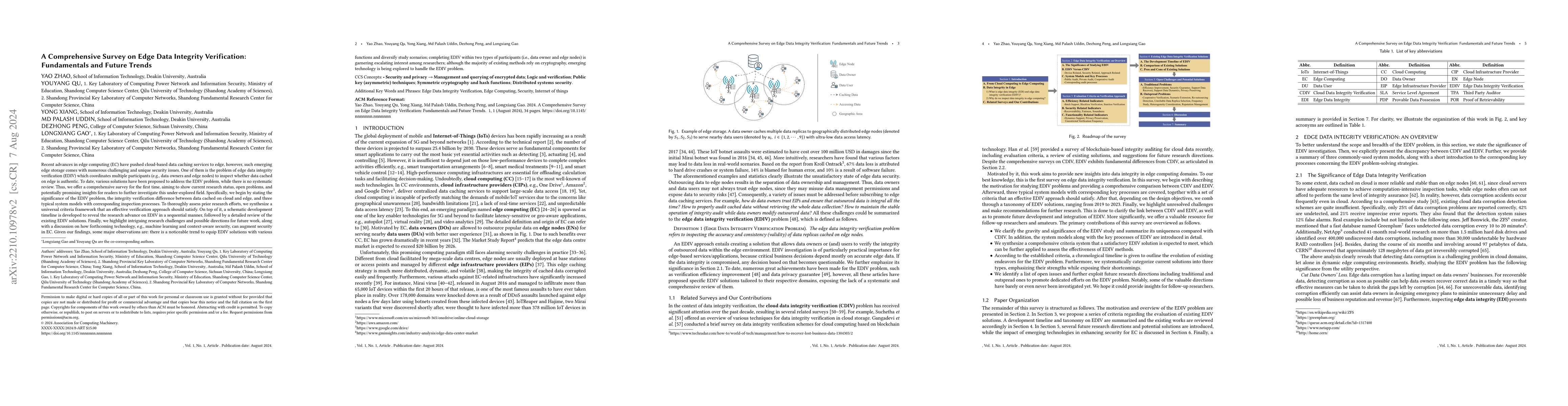 Thumbnail for A Comprehensive Survey on Edge Data Integrity Verification: Fundamentals
  and Future Trends