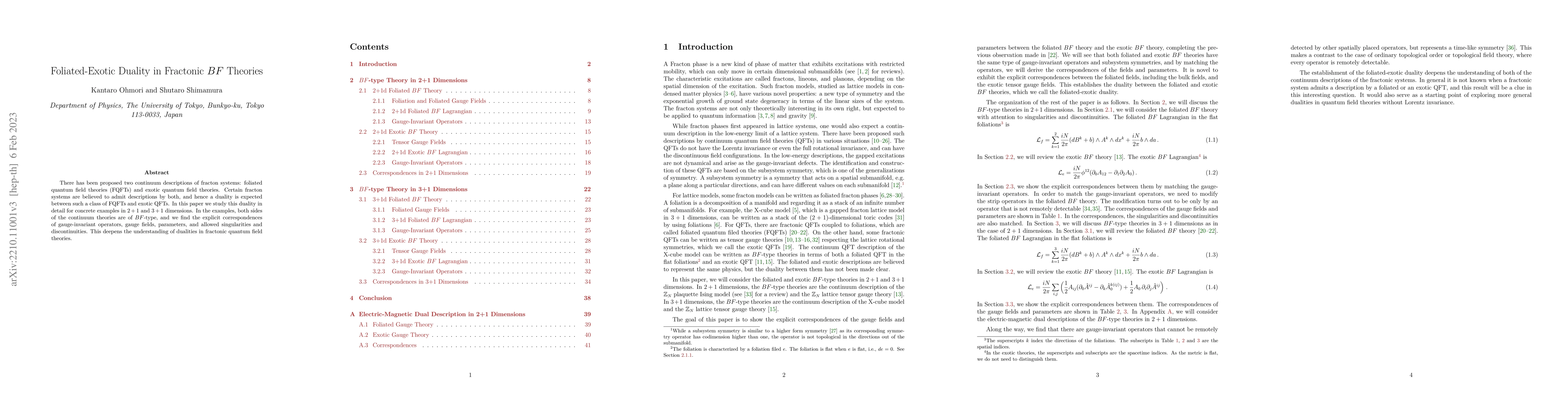 Thumbnail for Foliated-Exotic Duality in Fractonic BF Theories