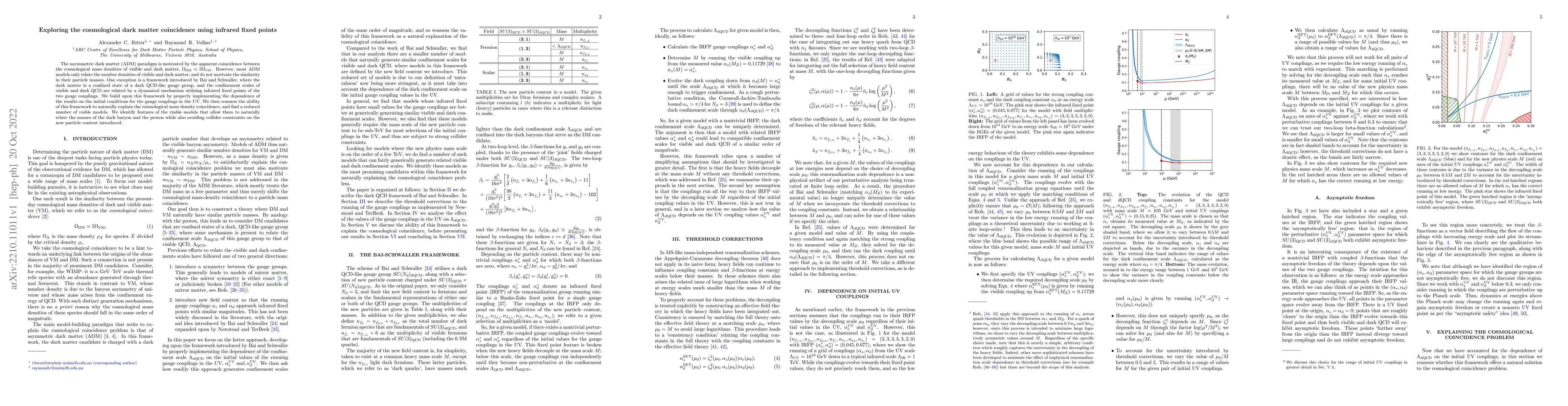 Thumbnail for Exploring the cosmological dark matter coincidence using infrared fixed
  points