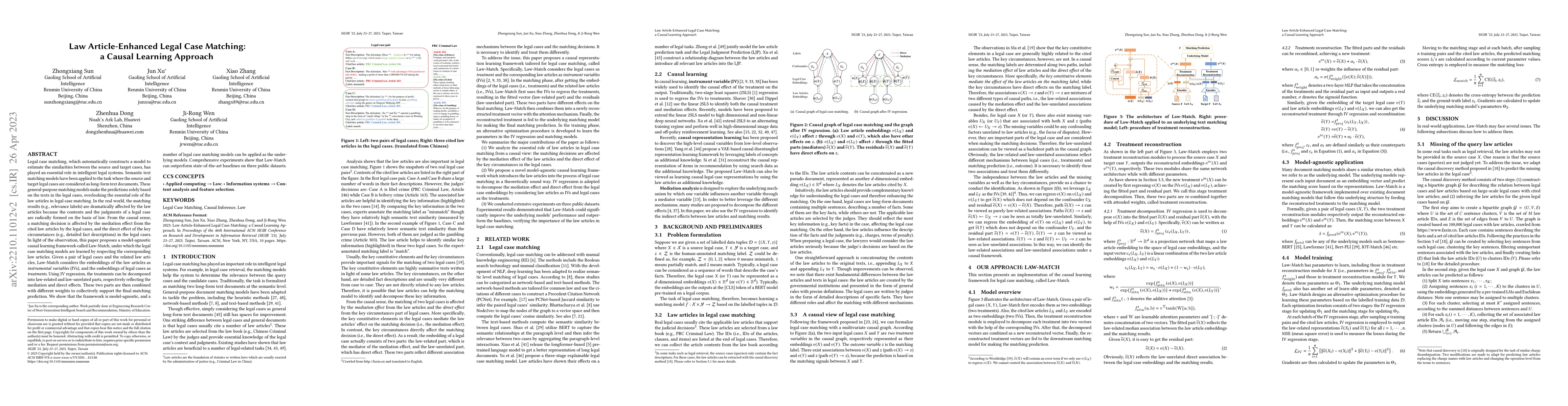 Thumbnail for Law Article-Enhanced Legal Case Matching: a Causal Learning Approach