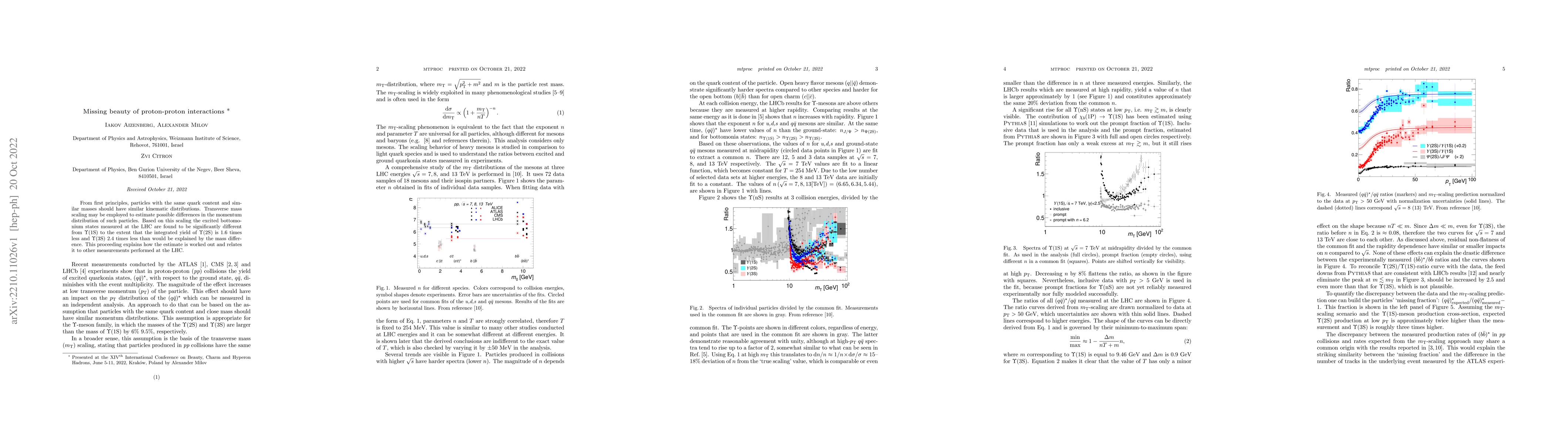 Thumbnail for Missing beauty of proton-proton interactions